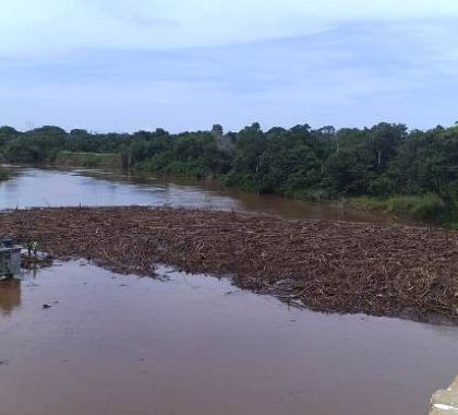 Imasul investiga origem de material que obstruiu parcialmente calha do Rio Miranda