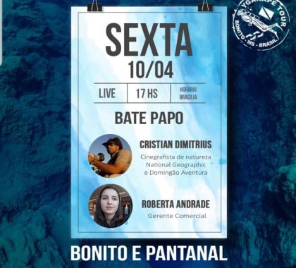 Live fala sobre a situação do turismo em Bonito e Pantanal nesta sexta