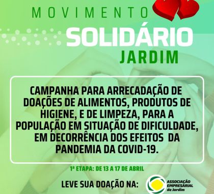 Associação empresarial de Jardim promove campanha de arrecadação