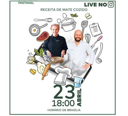 Chefs Paulo Machado e Dedê Cesco ensinam receita de mate cozido durante live nesta quinta