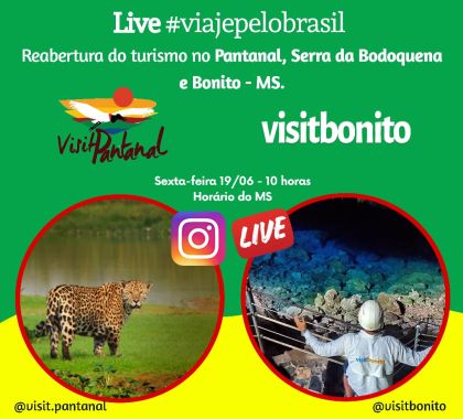 Live aborda reabertura do turismo no Pantanal e em Bonito