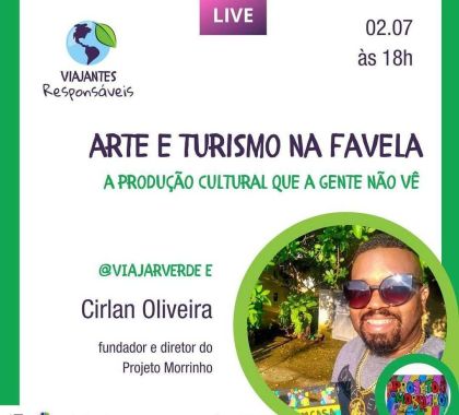 Turismo de favela é tema de live nesta quinta