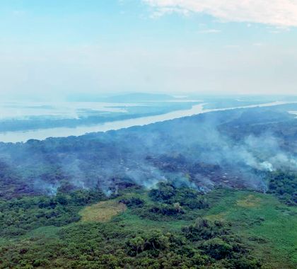 Com incêndio se propagando no Pantanal, tempo seco será crítico em MS até setembro