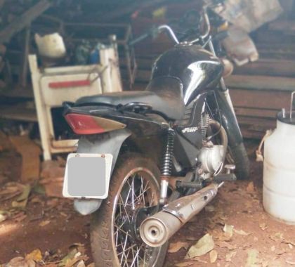 Motocicleta furtada na Capital é recuperada em assentamento rural de Nioaque