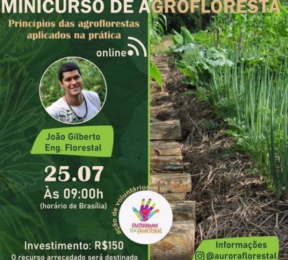 Os princípios das agroflorestas é tema de minicurso online