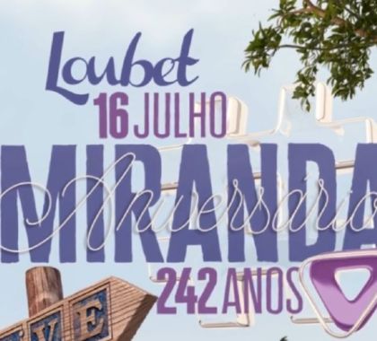 Cantor Loubet participa de live beneficente para comemorar aniversário de 242 anos de Miranda