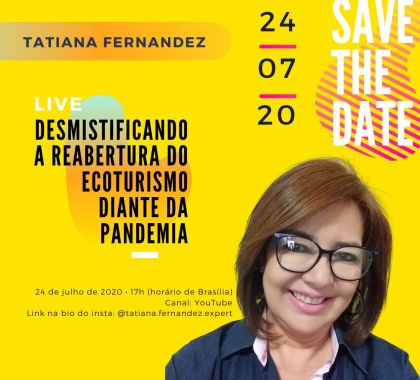 Reabertura do ecoturismo diante da pandemia é tema de live nesta sexta