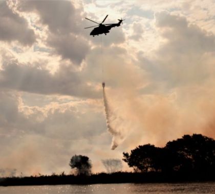 Chuva em Corumbá ameniza incêndios no Pantanal