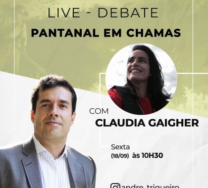 Pantanal em Chamas é tema de LIVE nesta sexta-feira