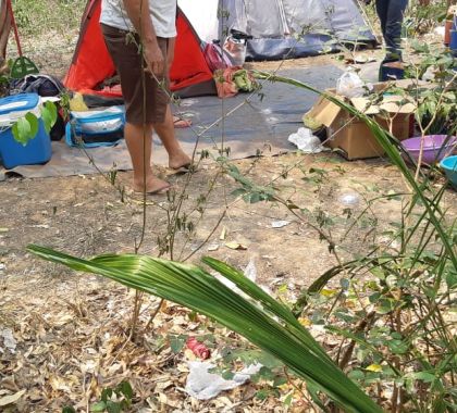 Acampamento ilegal de pesca em área protegida do rio Miranda é fechado pela PMA