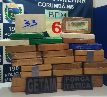 Foragidos da justiça são presos por tráfico de drogas em Corumbá