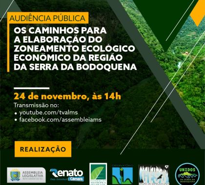 Zoneamento Ecológico Econômico da região da Serra da Bodoquena será tema de audiência pública