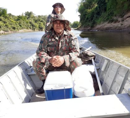 PMA de Jardim e Bonito fiscalizam o rio Miranda e rio da Prata