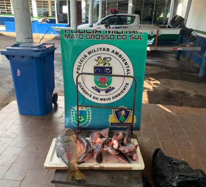 Pescador é autuado por transporte ilegal de pescado em Miranda