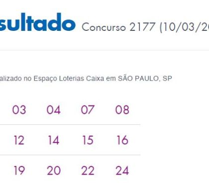 Resultado Concurso 2177 Lotofácil; 11 apostas dividem prêmio principal