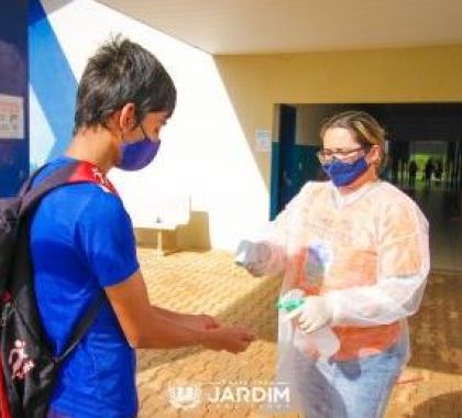 Escola municipal em Jardim retoma aulas presenciais