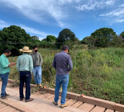 Prefeitura e Semagro realizam visita técnica no córrego da Maconha em Bodoquena