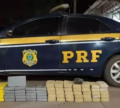 Mãe e filho são presos pela PRF com R$ 7 milhões em cocaína em Miranda