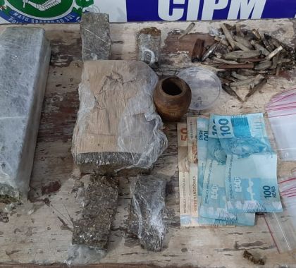 Traficante é preso com entorpecentes de maconha e cocaína em Bonito