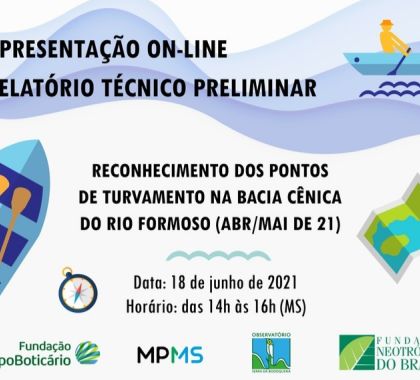 Relatório sobre a ocorrência de turvamento das águas do Rio Formoso em abril será apresentado