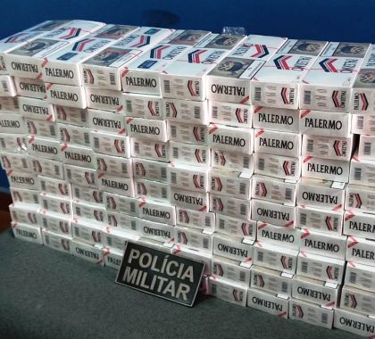 PM apreende 100 pacotes de cigarros contrabandeados em Jardim