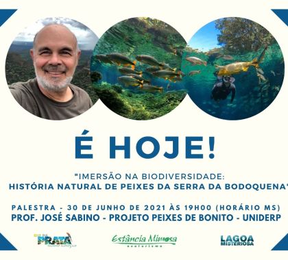 Biodiversidade de peixes da Serra da Bodoquena é tema de encontro virtual nesta quarta-feira