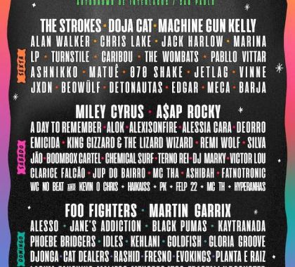 Lollapalooza Brasil 2022 anuncia line-up com The Strokes, Foo Fighters e Miley Cyrus