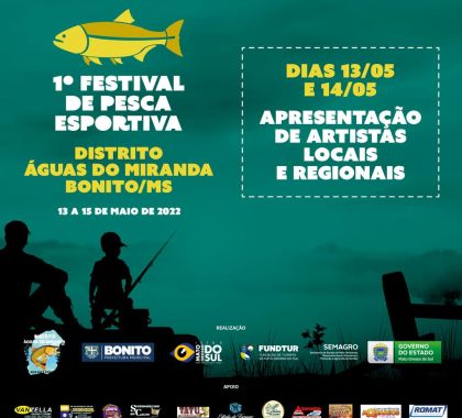 Abertas as inscrições para o 1º Festival de Pesca do distrito Águas do Miranda