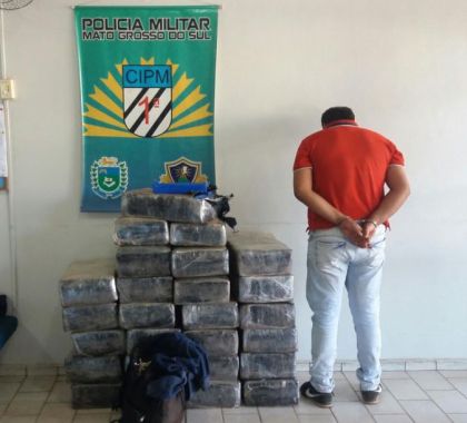 Traficante é preso em Bonito com mais de 420 kg de maconha