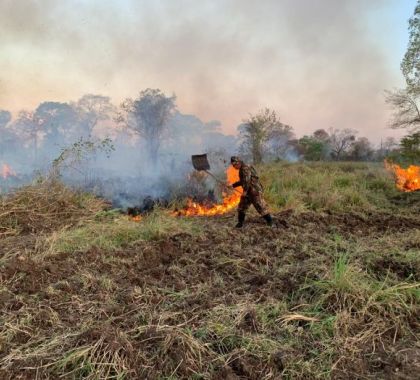 PMA, pescadores, funcionários de fazendas e Prefeitura de Miranda são treinados em curso de combate e prevenção a incêndios