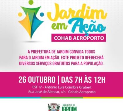 Prefeitura de Jardim realiza Jardim em Ação na Cohab Aeroporto